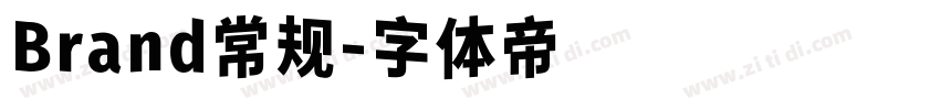 Brand常规字体转换