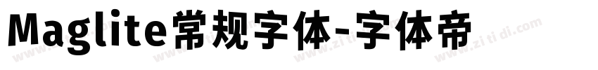 Maglite常规字体字体转换