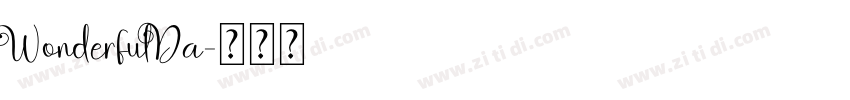 WonderfulDa字体转换