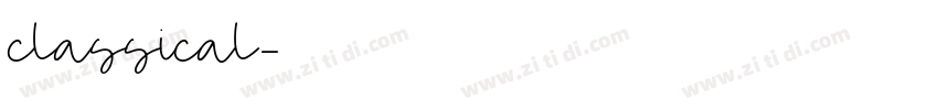 classical字体转换