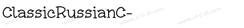 ClassicRussianC字体转换