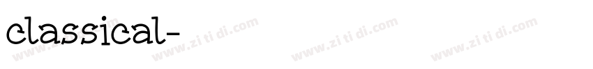 classical字体转换
