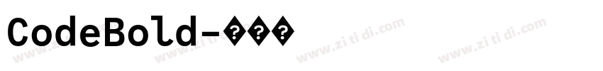 CodeBold字体转换