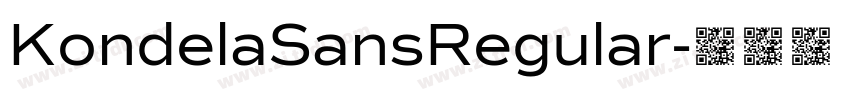 KondelaSansRegular字体转换