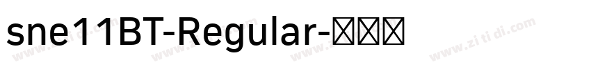 sne11BT-Regular字体转换