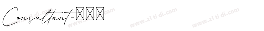 Consultant字体转换