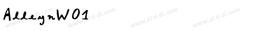 AlleynW01字体转换