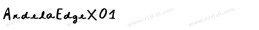 ArdelaEdgeX01字体转换