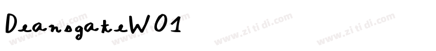 DeansgateW01字体转换