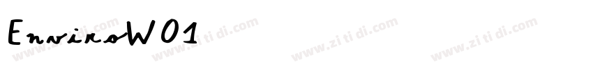 EnviroW01字体转换