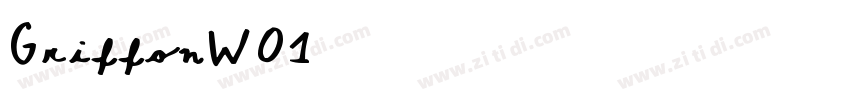GriffonW01字体转换