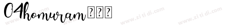 04homuram字体转换