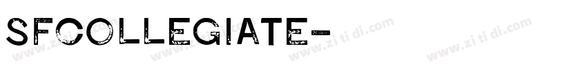 SFcollegiate字体转换