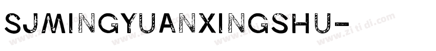 SJmingyuanxingshu字体转换