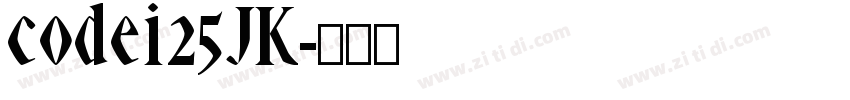 codei25JK字体转换