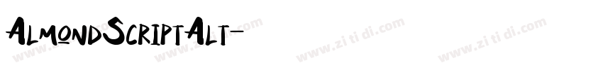 AlmondScriptAlt字体转换