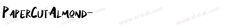 PaperCutAlmond字体转换