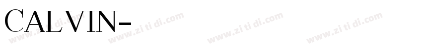 Calvin字体转换