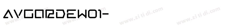 AvGardeW01字体转换