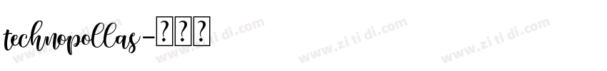 technopollas字体转换