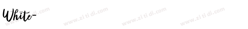 White字体转换