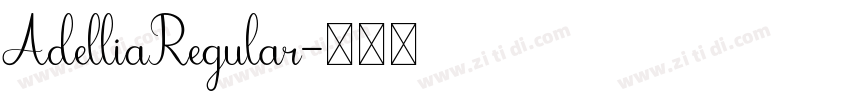 AdelliaRegular字体转换