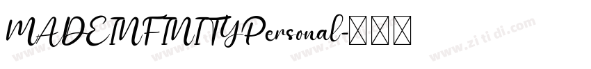 MADEINFINITYPersonal字体转换