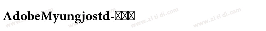 AdobeMyungjostd字体转换