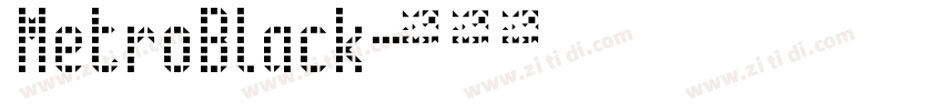 MetroBlack字体转换