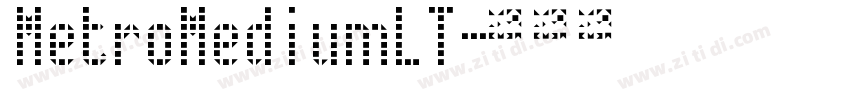 MetroMediumLT字体转换