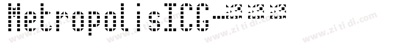 MetropolisICG字体转换