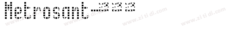Metrosant字体转换