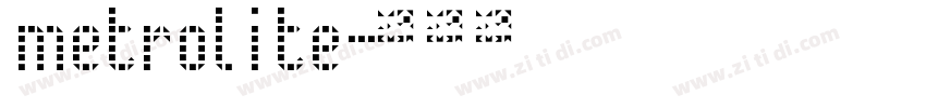 metrolite字体转换