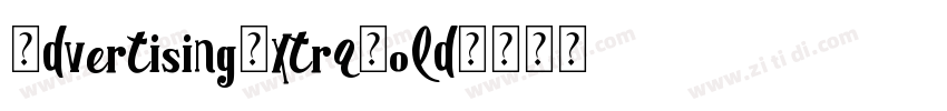AdvertisingExtraBold字体转换