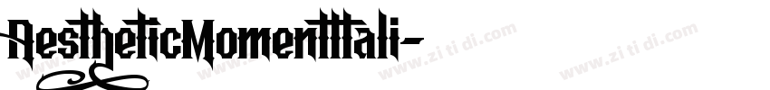 AestheticMomentltali字体转换
