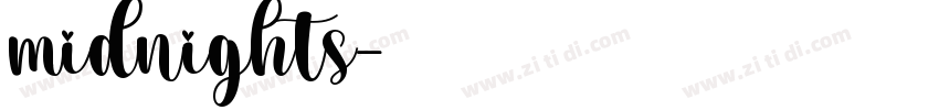 midnights字体转换