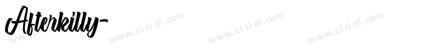Afterkilly字体转换