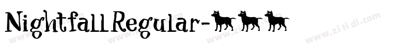 NightfallRegular字体转换