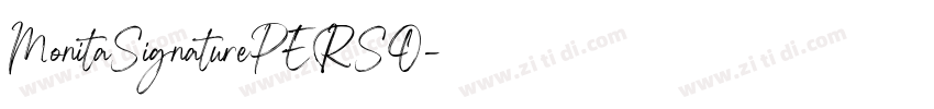 MonitaSignaturePERSO字体转换