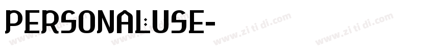 PERSONALUSE字体转换