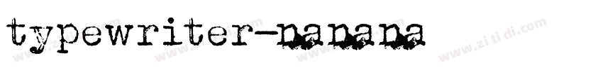 typewriter字体转换