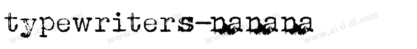 typewriters字体转换