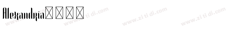 Alexandria字体转换