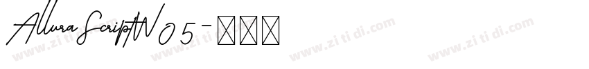 AlluraScriptW05字体转换