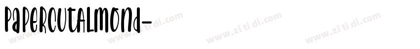 PaperCutAlmond字体转换