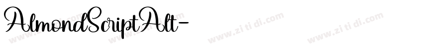 AlmondScriptAlt字体转换
