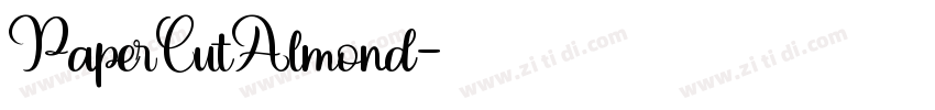 PaperCutAlmond字体转换