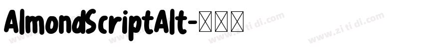 AlmondScriptAlt字体转换