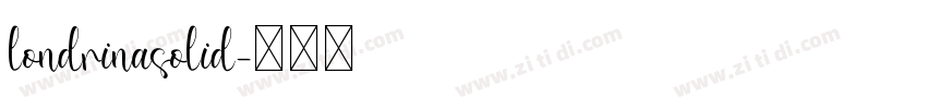 londrinasolid字体转换