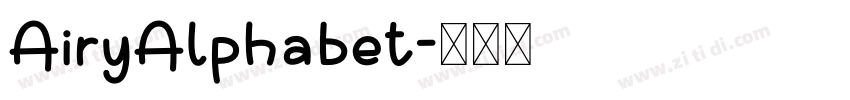 AiryAlphabet字体转换
